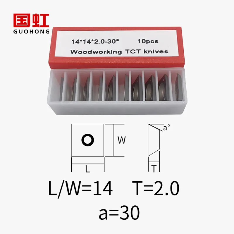 สกรูหัวตัดเครื่องจักร CNC 14X14X2.0X30องศาชิ้นส่วนเครื่องจักรกลงานไม้