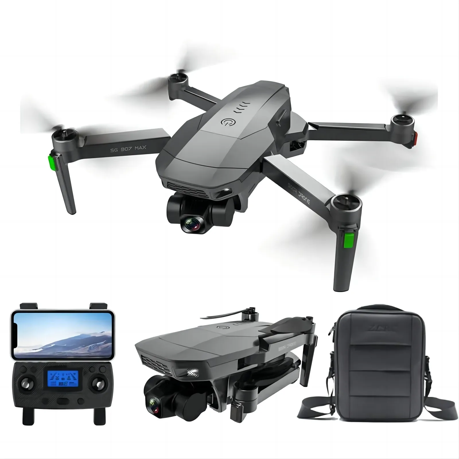 โดรน4ใบพัดบังคับวิทยุ4K แบบมืออาชีพ,SG907 Max GPS พร้อมกล้อง HD 4K 1080P 5G WiFi FPV คอปเตอร์พับได้ Pro Drones SG907 S