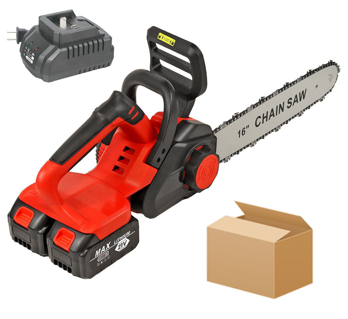 เครื่อง + 4Ah แบตเตอรี่2ก้อน + ที่ชาร์จ + อุปกรณ์เสริม + กล่องกระดาษ