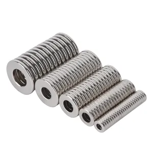 Leistungs starker Ring Runder Neodym-Magnet Seltene Erden Super starke permanente NdFeB-Magnete mit Loch für Art Craft DIY