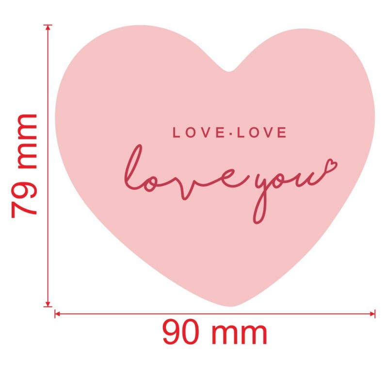 Heart-Pink-love-5pcs