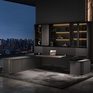 Sang Trọng Hiện Đại Melamine Gỗ L-Hình Dạng Văn Phòng Điều Hành Bàn Mở rộng Bên Bảng Mô Hình Mới Cho Nhà Sử Dụng - Product Image 5