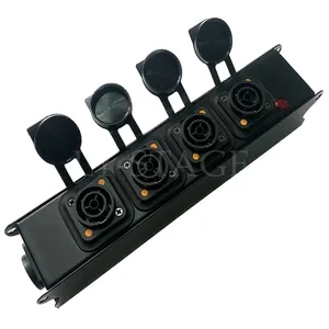 Led büyük ekran aydınlatma sahne ve diğer giriş fişleri için 4 Port Powercon güç dağıtım çıkış kutusu - Product Image 5