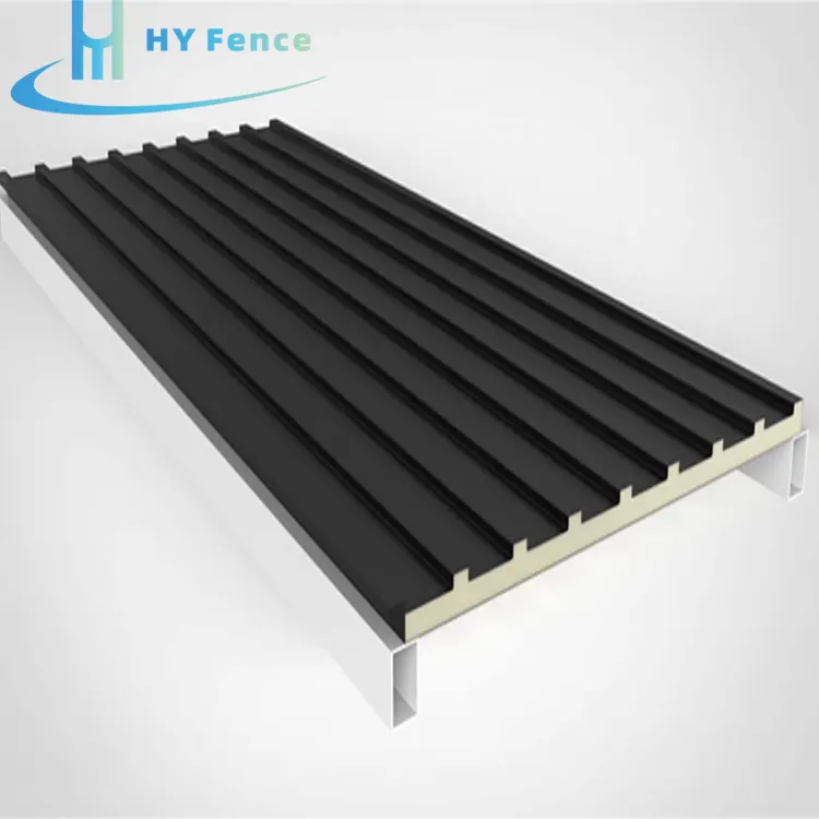 쉬운 설치 날씨 증거 PU 샌드위치 금속 투명 지붕 패널 가격 알루미늄 절연 지붕 패널