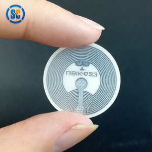 Senscan RFID 144バイト504バイトHF NFC NFC 213 215ステッカータグ25mm NFC電話ステッカーゲームラベルウェットインレイ - Product Image 1