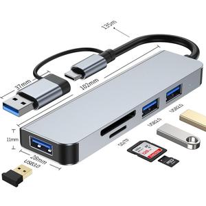 USB-Hub mit mehreren Anschlüssen USB-Verteiler PC-Computer-Hub USB 3.0 - Product Image 2