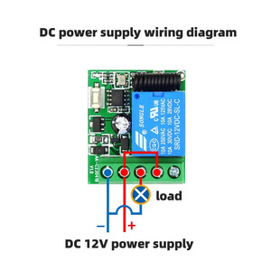 DC12V1CHリレーリモートコントロールレシーバーモジュールユニバーサルワイヤレス315/433 MHzRFトランスミッターリモートレシーバー - Product Image 3