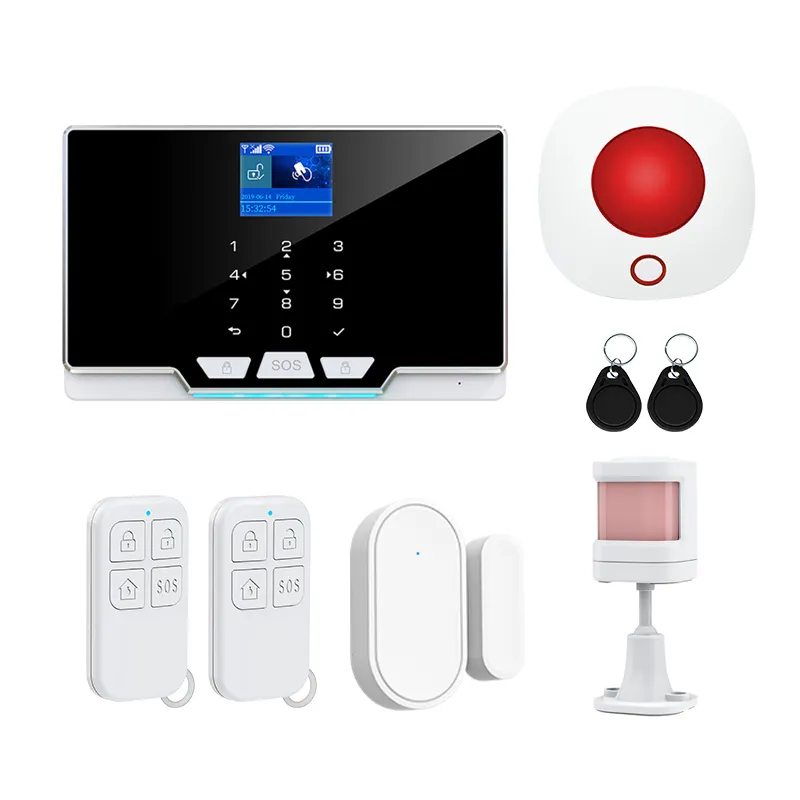 Домашняя сигнализация, умная Беспроводная система безопасности, Wi-Fi, 3g, беспроводная домашняя охранная сигнализация, система охранной сигнализации с пассивным ИК датчиком движения, умная безопасность