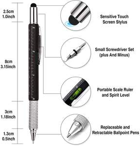 定制6合1工具多功能笔带标志批发手写笔多功能圆珠球礼品 - Product Image 4