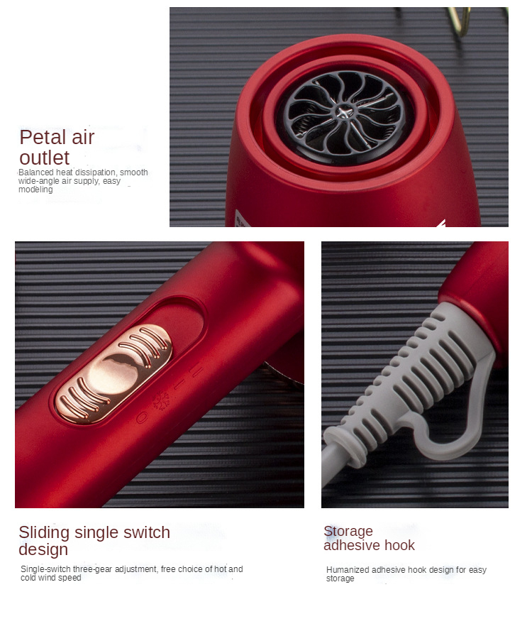 New High Quality Custom Professional Portable High Speed DC Motor Travel Salon Hair Dryer for home salon