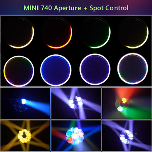 ไฟเวที RGBW นำแสง RGBW ขนาดมินิ7X40W ลำแสงขยับหัวไฟควบคุมจุดพร้อมแถบไฟสำหรับดีเจดิสโก้คลับปาร์ตี้ - Product Image 2