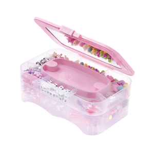 Cô Gái Handmade Beading Quà Tặng Set Với Hộp Gương Trẻ Em Đồ Trang Sức Tự Làm Bộ Dụng Cụ Cho Trẻ Em Làm Vòng Tay Hạt Vòng Cổ Nhà Sản Xuất Đồ Chơi - Product Image 4