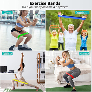 Juego de bandas de resistencia de látex Amyup con logotipo personalizado, bandas elásticas de bucle para fitness, rollo de resistencia elástica, banda de ejercicio de entrenamiento de gimnasio - Product Image 6