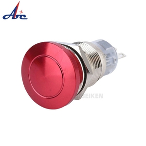 19mm piccolo fungo rosso 1 no1nc 5A Pin chiusura terminale IP67 impermeabile interruttore a pulsante uscita di emergenza per il potere bianco per - Product Image 3