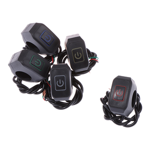22mm 7/<strong>8</strong>&quot; Motorcycle Handlebar Switch Button for Electric Star Kill Waterproof Control Switch Button <strong>with</strong> <strong>LED</strong> Light - Product Image 6