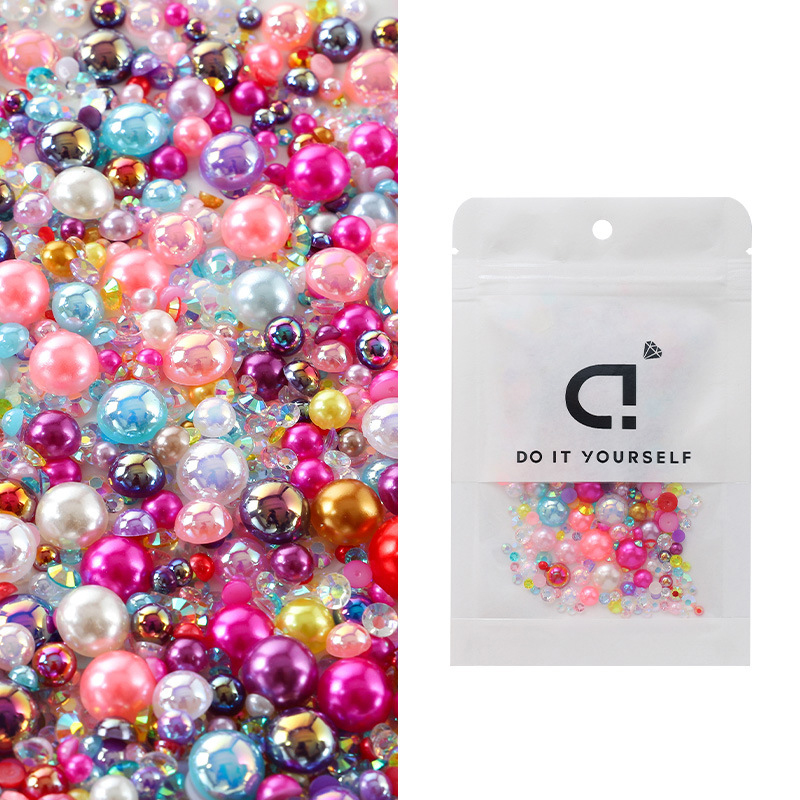 1.Color mixed pearls