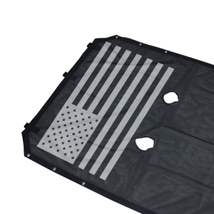 SXMA Shade Net Top parasole protezione dello schermo parasole copertura del tetto maglia nera durevole Oxford per Jeep W rangler JK 07-17 4 porte - Product Image 6