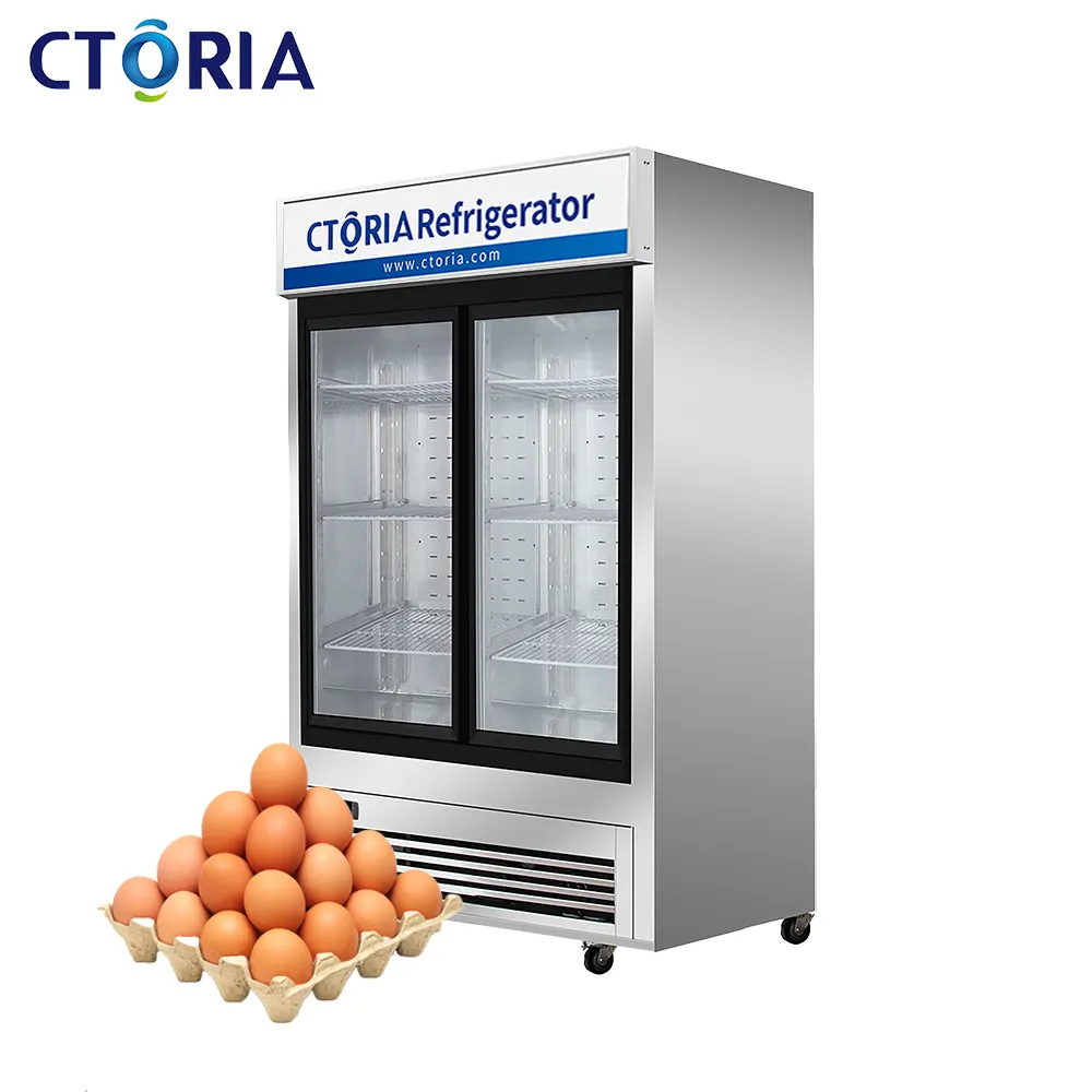 Innovaciones de congelación COTRIA 115V/60HZ 1000 litros Almacenamiento de ingredientes estándar de EE. UU. Refrigerador comercial para hotel