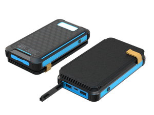 2023 New Multi-USB <strong>Output</strong> Solar Mobile Power 20000mAh High Power Solar Folding with Lanyard <strong>Design</strong> Power Bank - Product Image 2