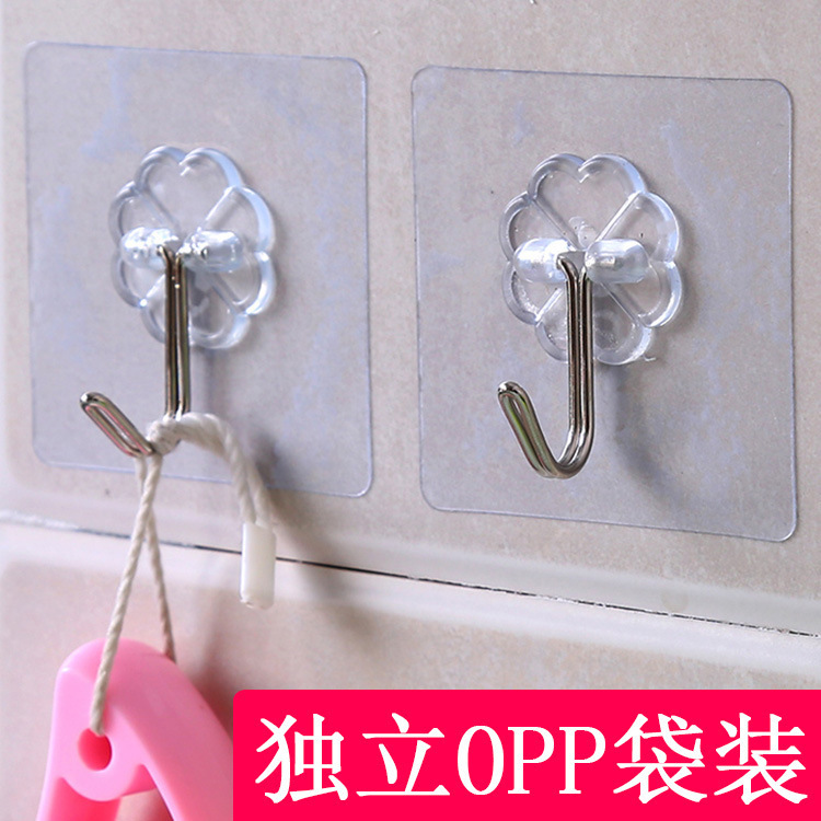 6*6 transparent iron hooks, OPP bag, C1T64