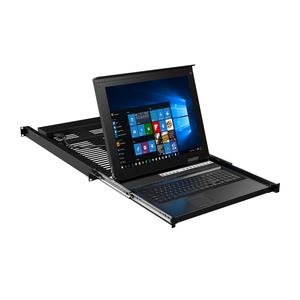 17นิ้ว LCD KVM Switch VGA 8พอร์ตสำหรับแร็ค1U,MT-VIKI Rackmount KVM Console 8X1ลิ้นชัก + 8แพ็คสาย USB VGA - Product Image 5