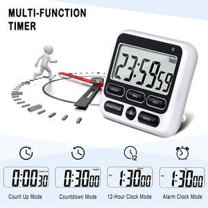 Schermo digitale Timer da cucina grande Display Timer digitale quadrato cottura Count up conto alla rovescia sveglia sonno cronometro orologio - Product Image 3