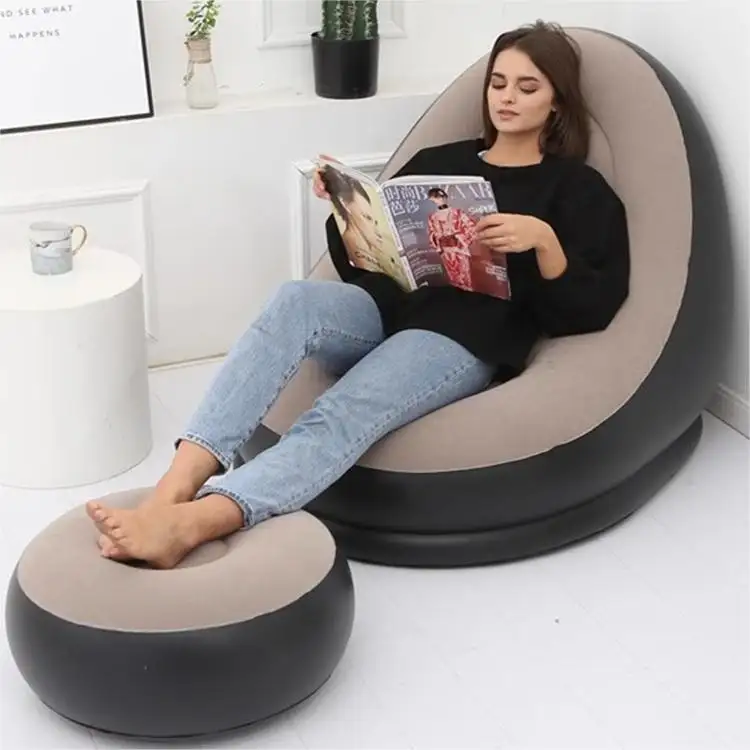 Neues Design faul aufblasbare Outdoor-Luftpumpe Freizeit große Sitzsack Sofa Film Stuhl Couch Schlafs ofa für Erwachsene