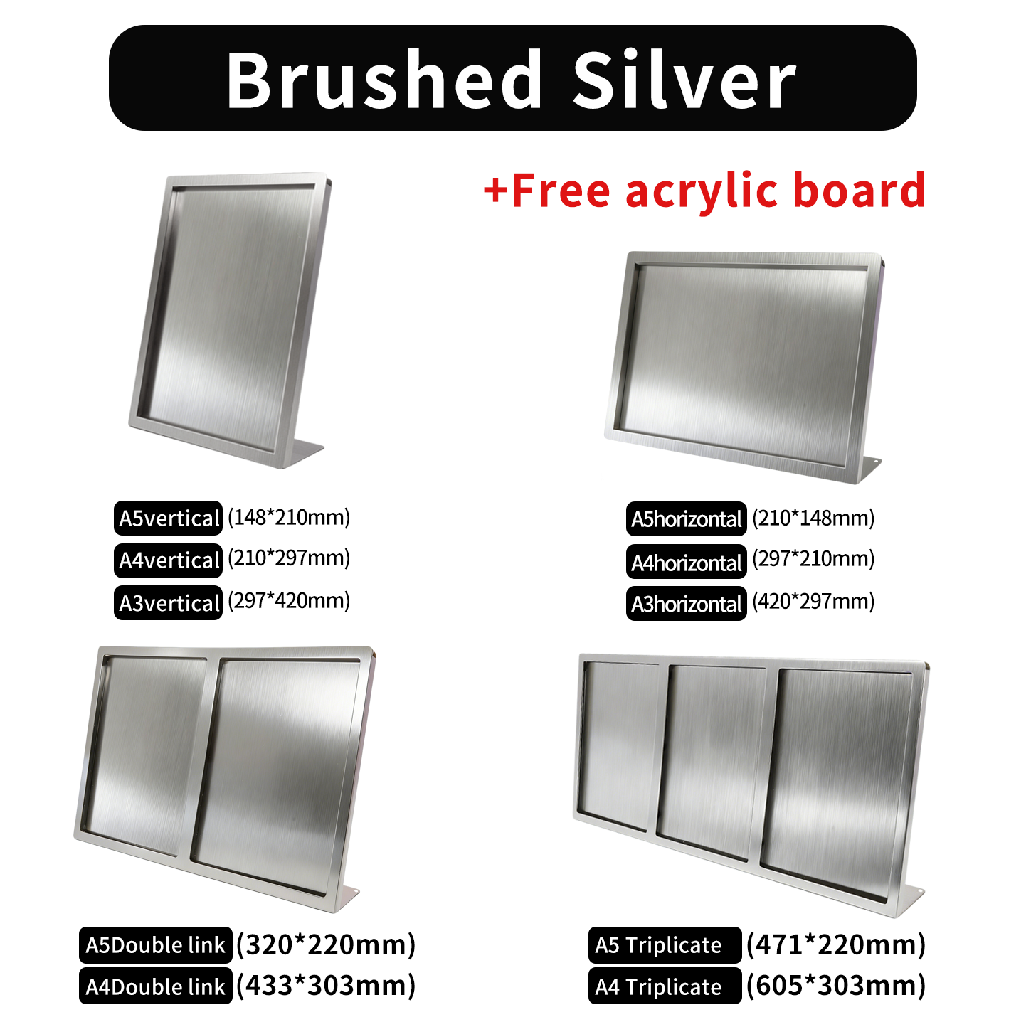 (L-SHAPED UPGRADE)Stainless steel natural color