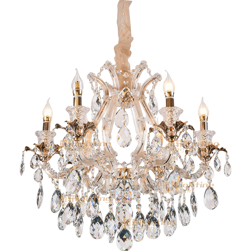 High quality custom living room Classic clip lamp large lights lighting crystal chandelier luxury modern
