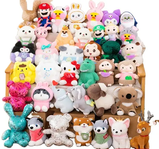 Kawaii 8 polegadas garra máquina bonecas brinquedos de pelúcia baratos para guindaste máquina animal macio brinquedo de pelúcia