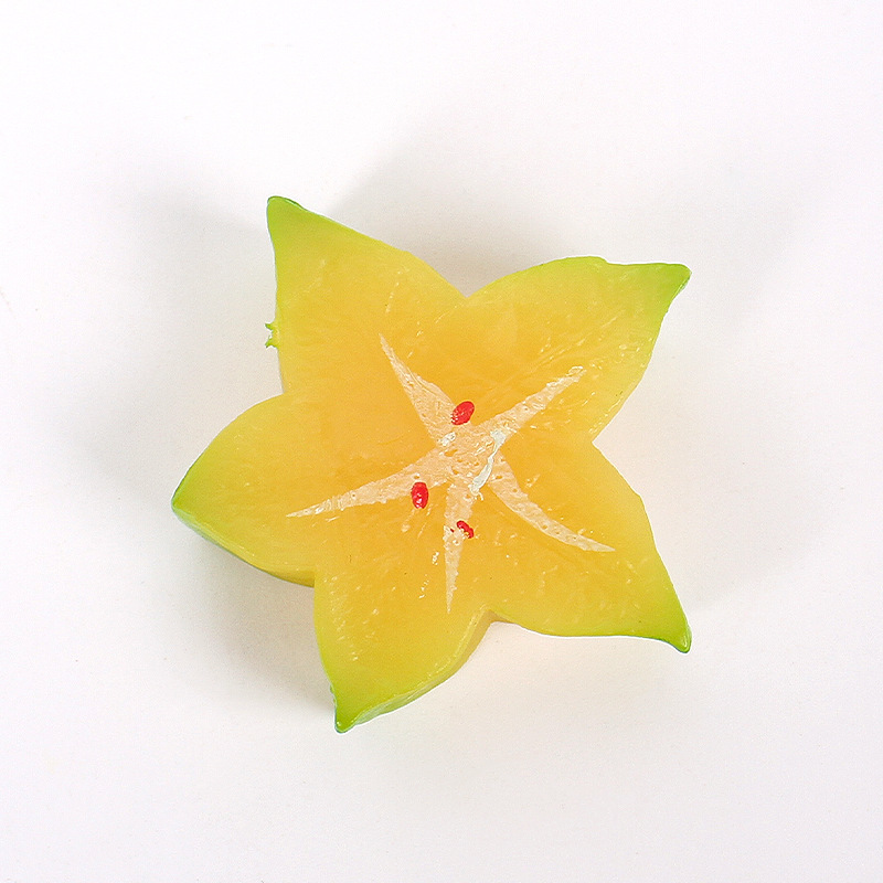 Tranches de carambole jaune sans boucle