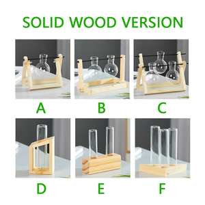 Modern ahşap çerçeve yayma istasyonu 3 vazolar masa yayma istasyonu metal makrome yayılma istasyonları - Product Image 4
