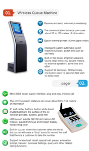 Factory Electronic <strong>Queue</strong> <strong>Management</strong> <strong>System</strong> Ticket Kiosk for Bank <strong>Queue</strong> <strong>Management</strong> Equipment <strong>Wireless</strong> Queuing <strong>System</strong> - Product Image 3