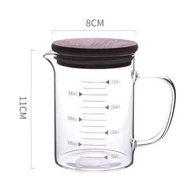 Tetera de 350 ml con tapa de bambú y madera.