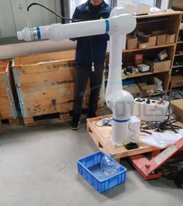 Facile programmazione 6 assi 10kgs 1455mm di saldatura collaborativa Robot con stazione di lavoro Trolley