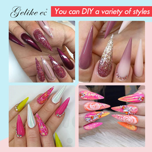 Soft OEM 500pcs/box Artifical Fingernails Thin Nail <strong>Tip</strong> <strong>Different</strong> Size False Nail <strong>Tips</strong>
