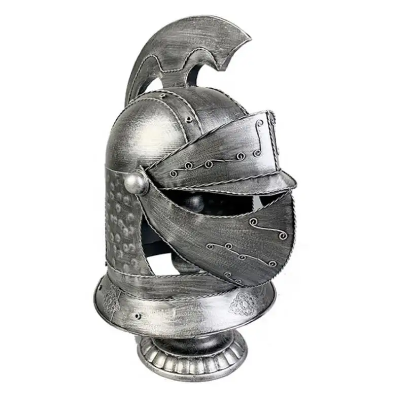 Toptan ortaçağ şövalye kask Spartan roma yunan savaşçı asker zırh asil haçlı