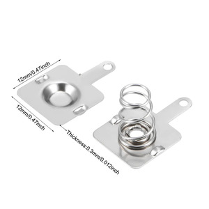 Contacts de ressort de batterie en métal personnalisés ressorts de batterie batterie AA conversion négative à positive contact de ressort nickelé - Product Image 4
