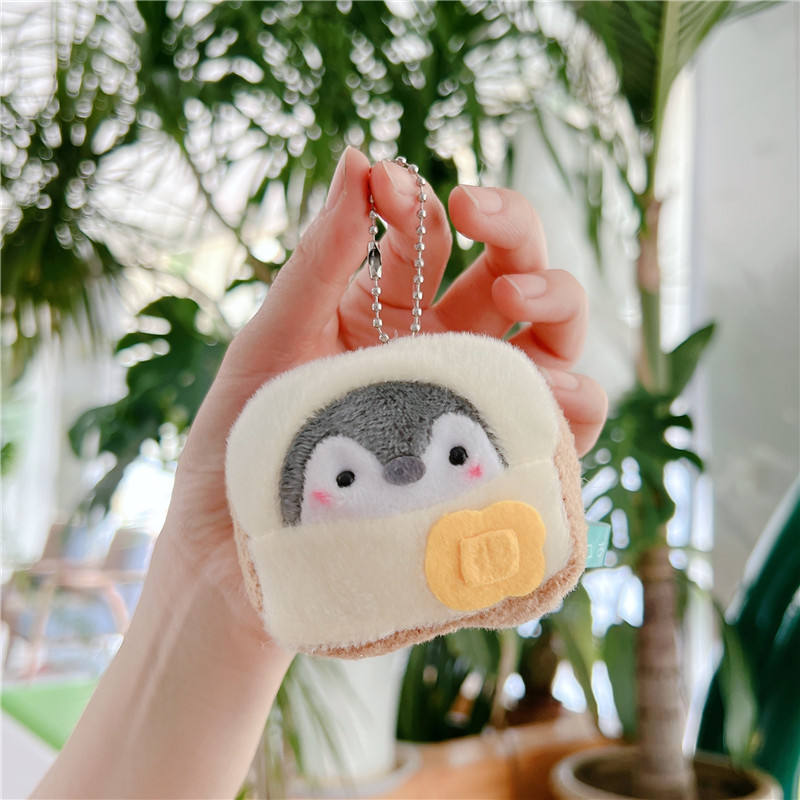 Toast Penguin - Standard Keychain