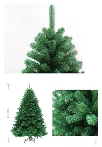 Tığ Pop tasarımı ile 1.8m 6Feet yapay noel ağacı şenlikli süslemeler için kolay kurulum su geçirmez şubeler - Product Image 3