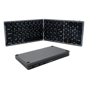 Teclado plegable de tamaño completo teclado plegable inalámbrico ultra delgado para computadora teclado Bluetooth ultrafino portátil con teclado numérico - Product Image 4