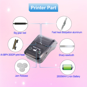 AIXW Mini stampante termica per Android & Tablet PC Bluetooth stampa POS con APP e programma gratuito per gestori di negozi - Product Image 6