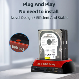 PSDA hepsi 1 Hdd yerleştirme istasyonu eSATA USB 2.0/3.0 adaptörü için 2.5/3.5 sabit Disk sürücü yerleştirme istasyonu sabit muhafaza - Product Image 2