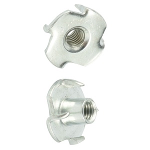 Tùy chỉnh các nhà sản xuất din1624 bốn Claw TEE <span class=keywords><strong>Nuts</strong></span> 5/16 \ "thép không gỉ t Nut với kẽm mạ kết thúc mạ kẽm các loại hạt - Product Image 3