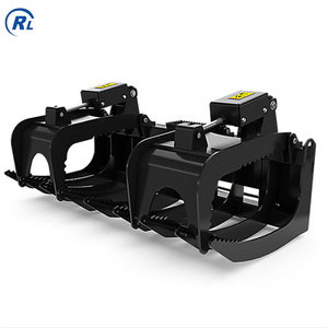 Skid Stuur 84 "Grijper Emmer Wortel Hark Grijper Vorken <span class=keywords><strong>Log</strong></span> Vorken Met Hydraulische Cilinders Voor Lader, <span class=keywords><strong>Tractor</strong></span> Bijlagen - Product Image 6