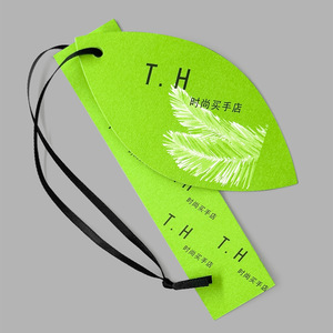 Recyclable Luxury Embossed Paper Hangtag <strong>String</strong> <strong>Custom</strong> Own Brand Eco-Friendly Label <strong>Printing</strong> Swing Hanging <strong>Tag</strong> - Product Image 3