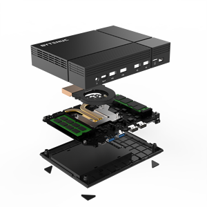 2022 Bester Mini-PC Intel N5105 8GB RAM 256GB Speicher 6 USB 2 RJ45 WiFi Typ-C-Lüfter für Home Server-Videosp eicher 16GB US/EU/JP - Product Image 5