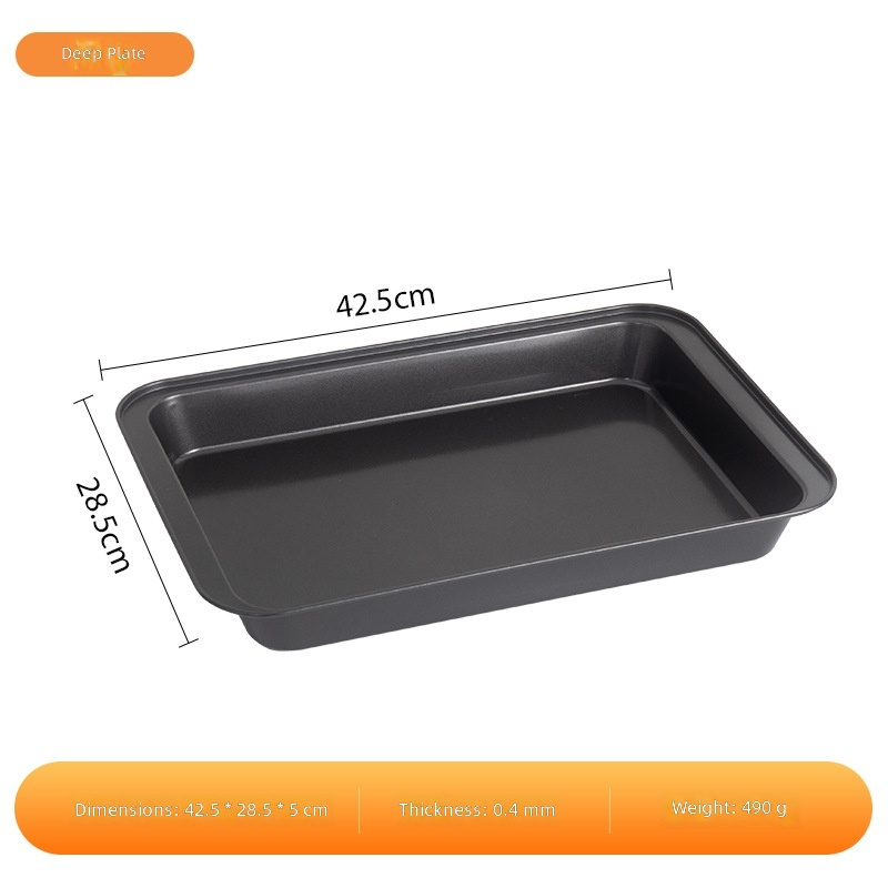 Gray-black-42cm deep plate