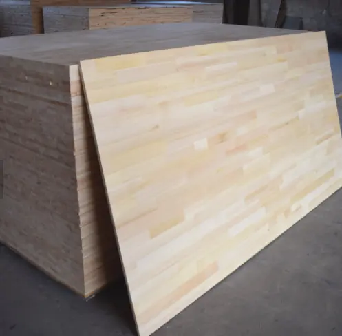 Tablero de junta de dedo de China de madera contrachapada de precio de fabricación de Venta caliente con material de madera de pino de buena calidad para la construcción de muebles