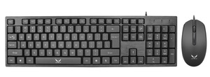 Kit de teclado y ratón de ordenador de alta relación rendimiento-precio 104 teclas Kit con cable
